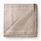 Покрывало LoveLife 2 сп «Бежевая клетка», 180×210±5 см, микрофайбер, 100% п/э - Фото 2