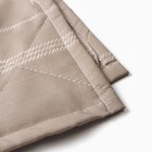 Покрывало LoveLife евро «Бежевая клетка», 200×210±5 см, микрофайбер, 100% п/э - Фото 3