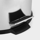 Ведро мусорное с педалью Доляна, 20 л, нержавеющая сталь, хромированное - Фото 7