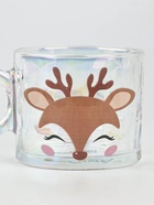 Кружка новогодняя стеклянная «Олененок», 300 мл, голография - Фото 3