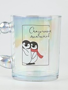 Кружка новогодняя стеклянная «Сказочных моментов», 350 мл, голография - Фото 3