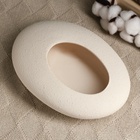 Декоративное кашпо - бонсайница «Галька», 800 мл, 23×18×7 см, керамическое, белое, Greengo  (артикул 10631576)  большой выбор товаров оптом и в розницу по низким ценам с доставкой