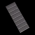 Стразы для декора, на клеевой основе, 27×10 см, d=3/4/5/6 мм, цвет серебристый - Фото 1