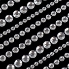 Стразы для декора, на клеевой основе, 27×10 см, d=3/4/5/6 мм, цвет серебристый - Фото 3