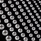 Стразы для декора, на клеевой основе, 15×8 см, d=3/4/5/6/7 мм, цвет серебристый - Фото 3