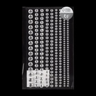 Стразы для декора, на клеевой основе, 15×8 см, d=3/4/5/6/7 мм, цвет серебристый - Фото 4