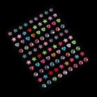 Стразы для декора, на клеевой основе, 10.5×8.5 см, разноцветные - Фото 1