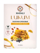Лукум палочки ореховые с соком лимон-бузина, 250 г - фото 26692905