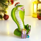 Новый год. Символ 2025. Фигура "Змея кобра" цветная, 10х10х15см - фото 26395156