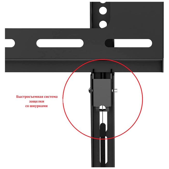 Кронштейн UNITEKI FN1610 для телевизора на стену быстросъемный, фиксированный, диагональ 60   108139 - фото 51681793