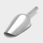 Совок для льда и сыпучих продуктов, 200 мл, 22×8 см, нержавеющая сталь, хромированный - Фото 2