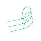 Хомут нейлоновый для стяжки, ТУНДРА, 3.6×250 мм, зеленый, 25 шт. - Фото 1
