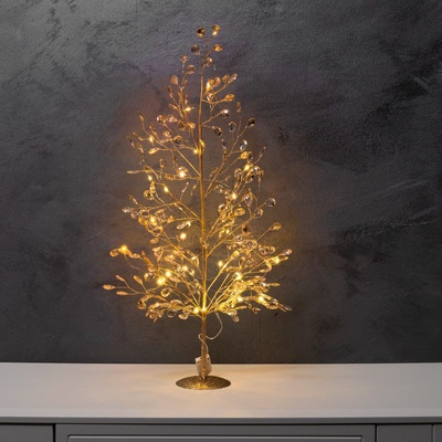 Фигура светодиодная «Застывшие кристаллы» 55×30×3 см, 20 LED, от батареек CR2032×2, свечение тёплое белое