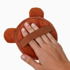 Мочалка детская «Мишка» 11×10 см, Крошка Я - Фото 3