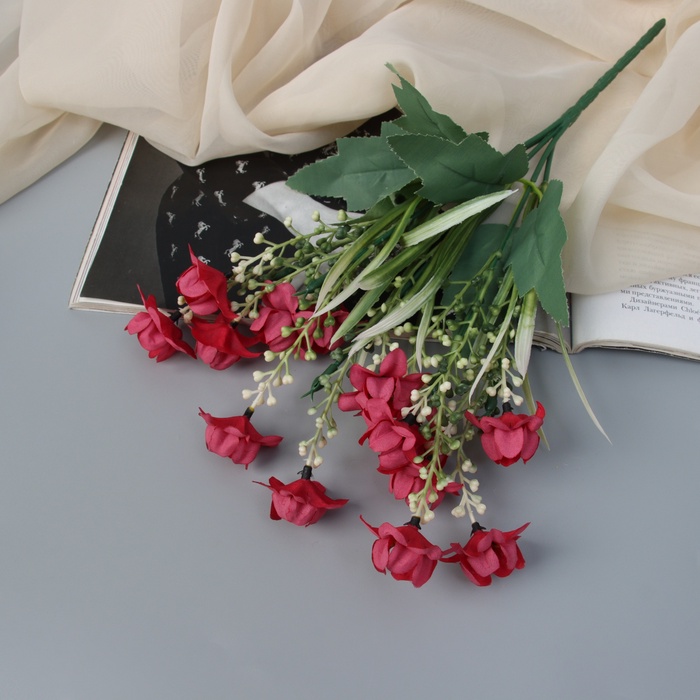 Букет искусственный «Лилия эприкот», h=29 см, МИКС