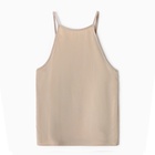 Топ женский MINAKU: Casual Collection бежевый, размер 46 10385658