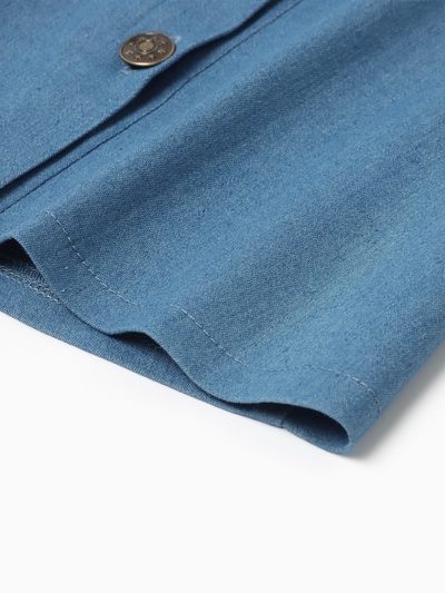 Сарафан для девочки MINAKU: Jeans collection, голубой, рост 122-128 см