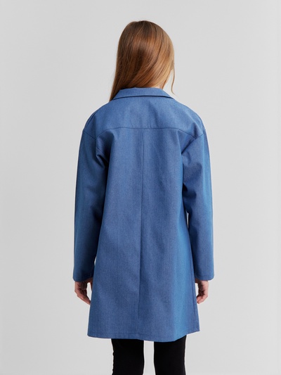 Рубашка для девочки MINAKU: Jeans collection, голубая, рост 98 см