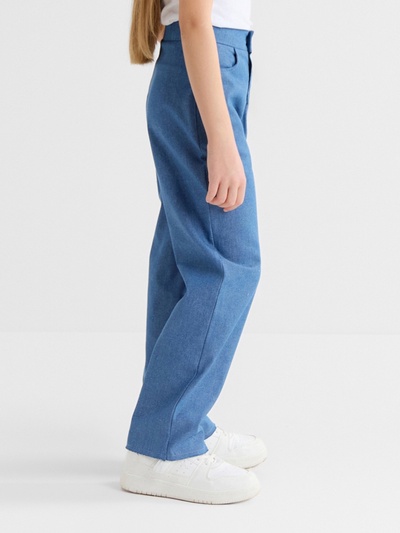 Джинсы для девочки MINAKU: Jeans collection, голубые, рост 122 см
