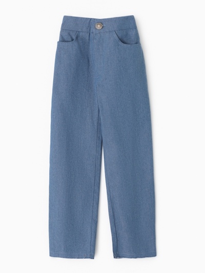 Джинсы для девочки MINAKU: Jeans collection, голубые, рост 122 см