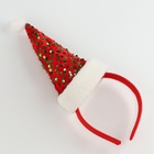 Ободок новогодний карнавальный «Колпак», красный - Фото 2