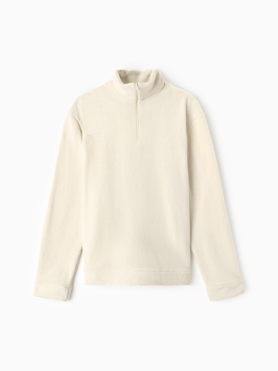 Джемпер флисовый мужской MINAKU: Fleece Soft, размер 54, бежевый