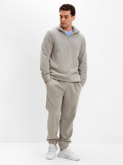 Джемпер флисовый мужской MINAKU: Fleece Soft, размер 44, серый