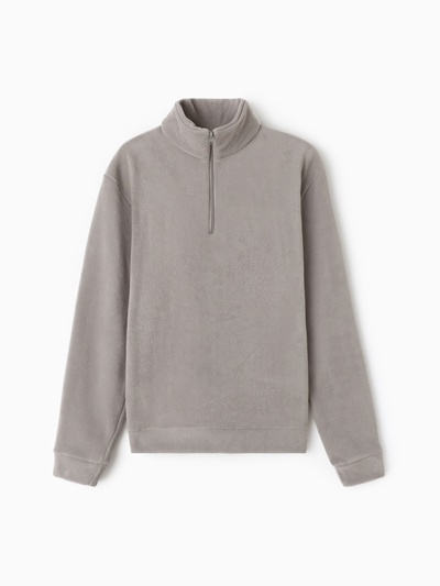 Джемпер флисовый мужской MINAKU: Fleece Soft, размер 46, серый