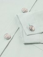 Рубашка для девочки MINAKU: Jeans collection, цвет серо-голубой, рост 128 см 10701944 - фото 13110919