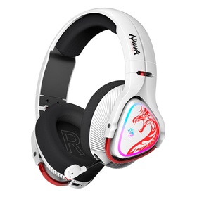 Наушники с микрофоном A4Tech Bloody MR720 белый/красный мониторные BT/Radio оголовье (MR720   107749 10774935