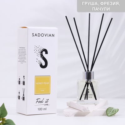 Диффузор SADOVIAN ароматический, 100 мл, HONEY PEAR (Груша, Фрезия, Пачули)