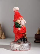 Копилка для денег «Дед Мороз с мешком», гипс, красная, 25.5 см - Фото 2