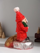 Копилка для денег «Дед Мороз с мешком», гипс, красная, 25.5 см - Фото 3