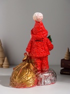 Копилка для денег «Дед Мороз с мешком», гипс, красная, 25.5 см - Фото 4