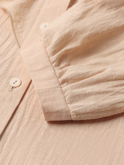 Блузка для девочки MINAKU: Cotton collection, светло-бежевая, рост 146 см