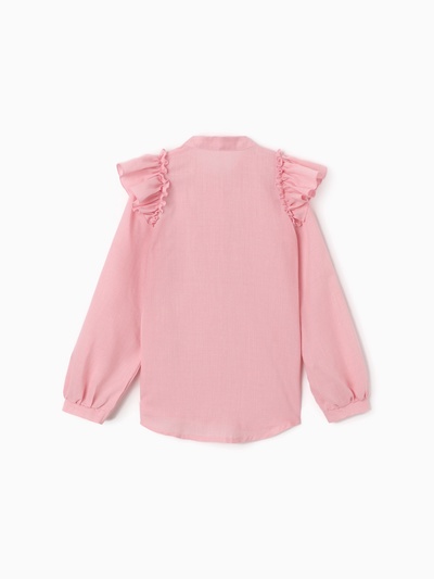 Блузка для девочки MINAKU: Cotton collection, розовая, рост 152 см