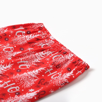 Пижама детская (лонгслив/брюки), цвет серый/красный, рост 134 см