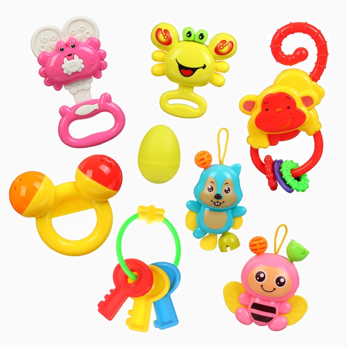 Погремушки в контейнере Крошка Я, 8 шт. - Фото 1