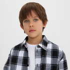 Рубашка для мальчика в клетку KAFTAN, р. 32 (110-116 см) 10656648 - фото 13004333