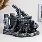 Подставка для бутылки «Охота», 33×23×26 см, гипс под серебро - Фото 4