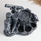 Подставка для бутылки «Охота», 33×23×26 см, гипс под серебро - Фото 5