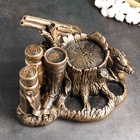 Подставка для бутылки «Охота» 33×23×26 см, под бронзу - Фото 5