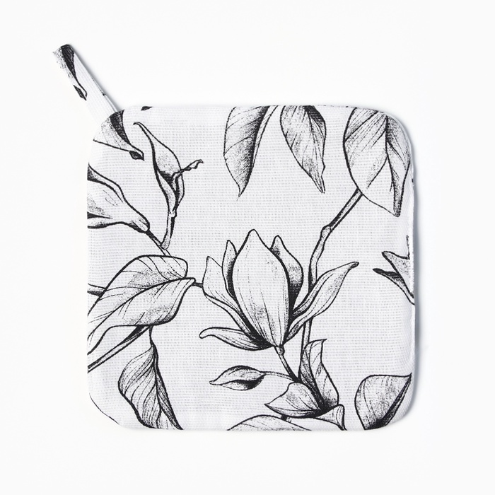 Прихватка «Доляна» Plant leaves, 19×19 см, 100% хлопок, 250 г/м² - Фото 1