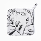 Прихватка «Доляна» Plant leaves, 19×19 см, 100% хлопок, 250 г/м² - Фото 2