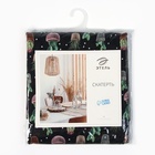 Скатерть «Этель» Succulents, 146×180 см, 100% хлопок, саржа 190 г/м² - фото 27398338