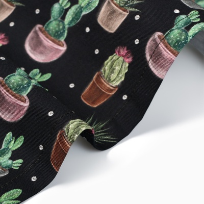 Скатерть «Этель» Succulents, 146×180 см, 100% хлопок, саржа 190 г/м²