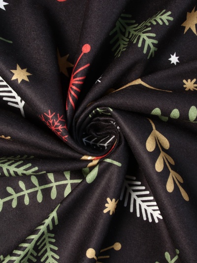 Плед новогодний Этель "Новогодние игрушки" 100х150см, флис