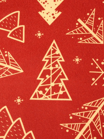 Плед флисовый новогодний «Этель. Ёлочки», 100×150 см, флис 160 г/м²