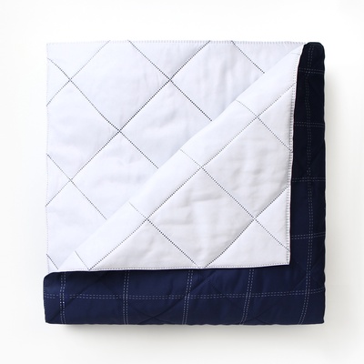 Покрывало евро макси LoveLife Cage: dark blue, 240×210±5 см, микрофайбер