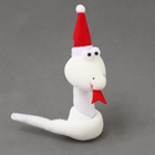 Мягкая игрушка «Змея», на подвесе, 14 см, цвет белый - Фото 2